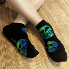 Skull Ankles Green Light Skull