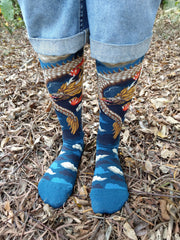 Dragon - Gold Dragon Crew socks