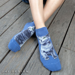 Cat Ankles - Russian Blue
