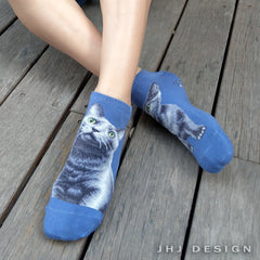 Cat Ankles - Russian Blue