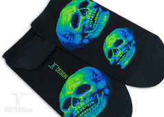 Skull Ankles Green Light Skull