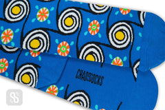 Chaossocks - Summer swirl-mens blue