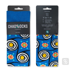 Chaossocks - Summer swirl-mens blue