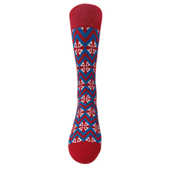 Chaossocks - 3color diamonds-mens burgundy