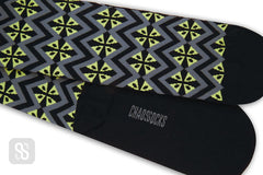 Chaossocks - 3color diamonds-mens black