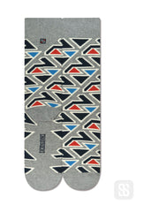 Chaossocks Aztec Triangles Gray