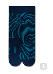 Chaossocks - Marble-men's black azure