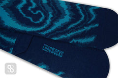 Chaossocks - Marble-men's black azure
