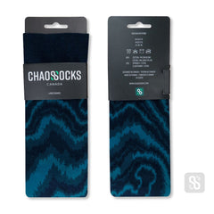 Chaossocks - Marble-men's black azure