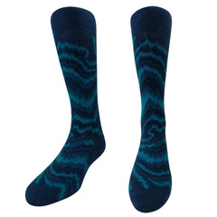 Chaossocks - Marble-men's black azure