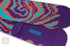 Chaossocks - Marble-men's purple