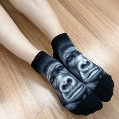 Wild Life Ankles Gorilla Socks