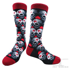 Skulls - Red Love Heart Skull