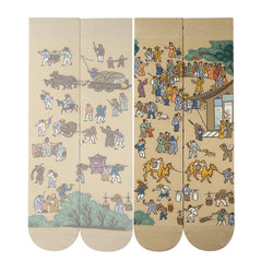 Chinese Masterpiece - QingMing river painting performer