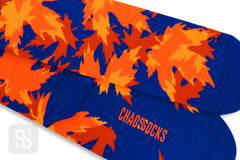 Chaossocks - Maple leaves overlap-orange