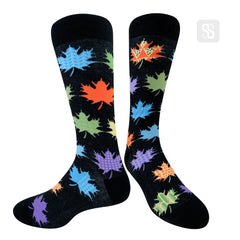 Chaossocks -Maple leaf popart