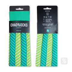 Chaossocks Art Deco Modern Emerald