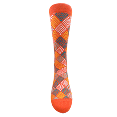 Chaossocks Art Deco Chevron Orange