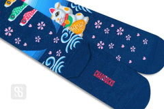 Chaossocks Hello Cat Navy