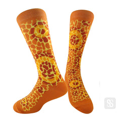 Chaossocks - Alma-Inspired"Rose"-Orange