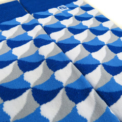 Chaossocks - Gaudi - Blue white chessboard