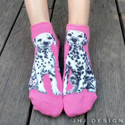 Dogs Ankles - Dalmation One Size Pink