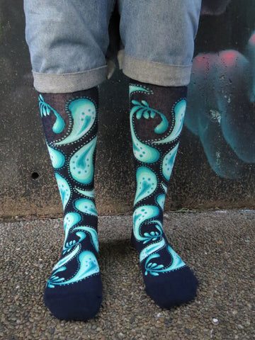 Chaossocks - Paisley - Kiwi Navy