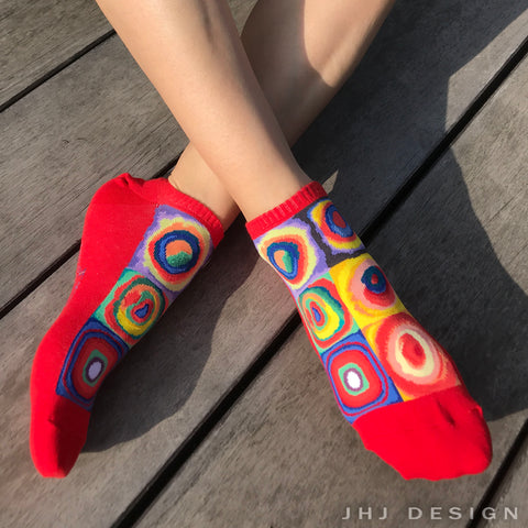 Masterpiece Ankles Color Study:Square with Concentric Circles Kandinsky