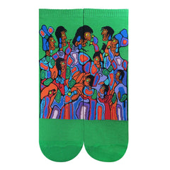Indigenous Canadian Artist Norval Morrisseau The Family Quarter Socks