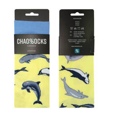 Chaossocks All over Dolphin(Yellow)