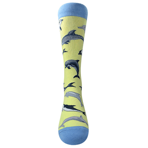 Chaossocks All over Dolphin(Yellow)