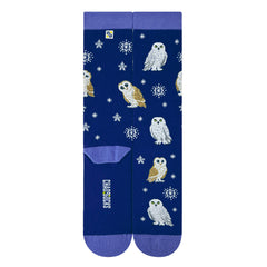 Chaossocks Snowflakes and Owls(Blue)