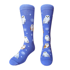Chaossocks Snowflakes and Owls(Purple)