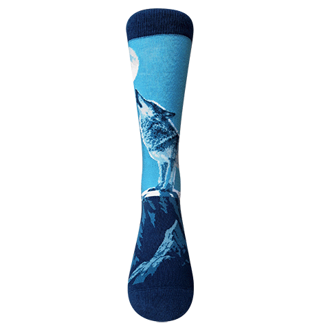 Chaossocks Moon and Wolf(Blue)