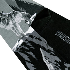 Chaossocks Moon and Wolf(Grey)