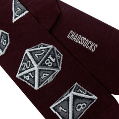 Chaossocks Dice(Maroon)