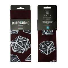Chaossocks Dice(Maroon)