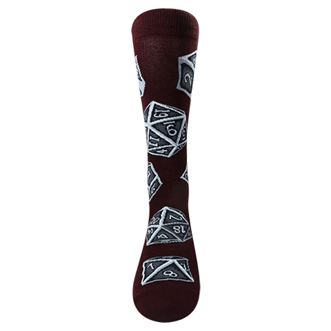Chaossocks Dice(Maroon)