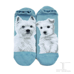 Dogs Ankles - West Highland White Terrier Blue