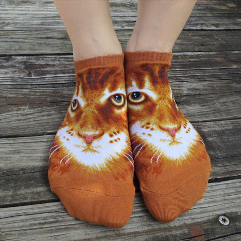 Cat Ankles - Orange Cat Face