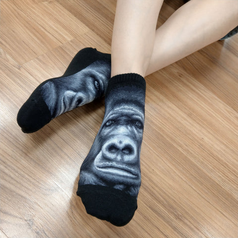 Wild Life Ankles Gorilla Socks