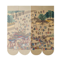 Chinese Masterpiece - QingMing river painting house