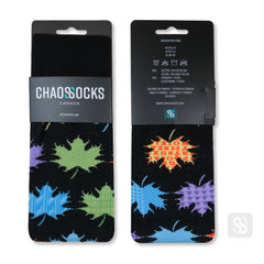 Chaossocks -Maple leaf popart
