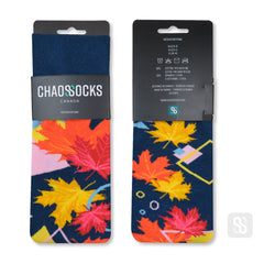 Chaossocks - Maple leaves and triangles