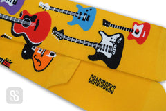 Chaossocks Music Yellow Guitars