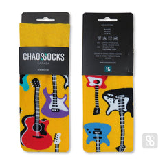 Chaossocks Music Yellow Guitars